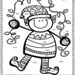 DIVISION December Division De lights Math Color By The Code Puzzles