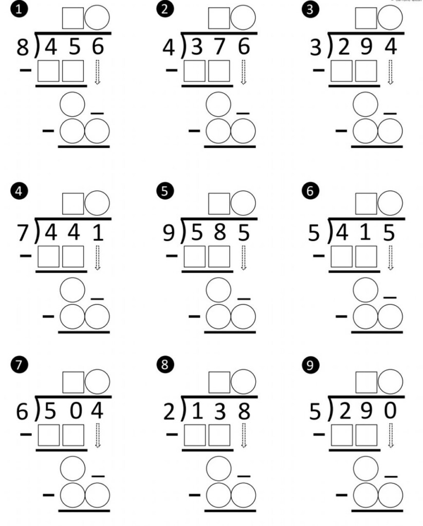 Division No Remainder Worksheet