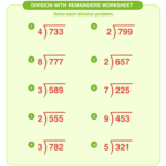 Division With Remainder Worksheet