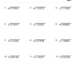 Division Worksheet With Single Digit Divisors Set 3 Childrens