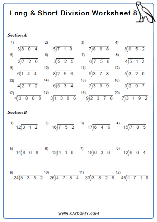 Division Worksheets Division Worksheets Long Division Math Division 