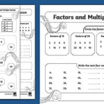 Factors And Multiples Revision Worksheet teacher Made