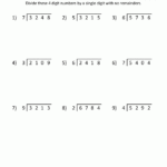 Free Division Worksheets
