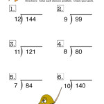 Grade 7 Long Division Sums Division Worksheets Printable Division