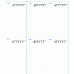 Long Division Answer Sheet Julia Winton s English Worksheets