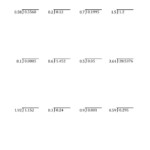 Long Division Decimals Worksheet