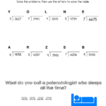 Long Division Riddle Tara Litster Library Formative