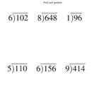Long Division Worksheets 2 Digit Divisor