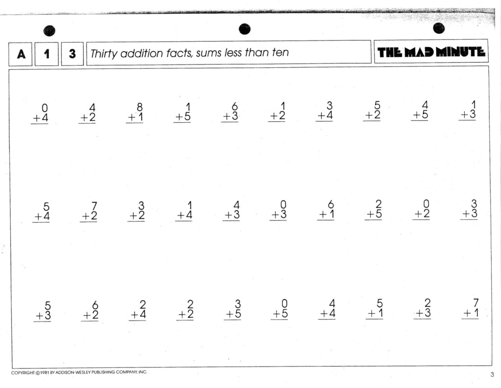 Mad Minute Multiplication And Division Worksheets Times Tables Worksheets