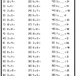 Mixed Printable Times Table Sheets Worksheet Now