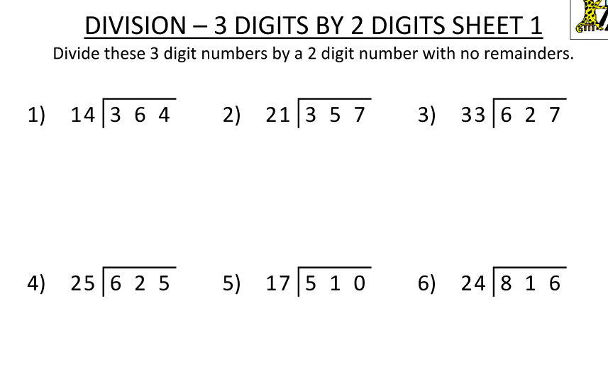 Ms Echols Class Using The Big 7 Method For Long Division