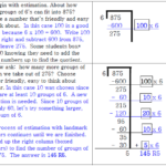 Ms Echols Class Using The Big 7 Method For Long Division