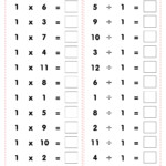 Multiplication And Division Worksheets Printable For Mixed Practice