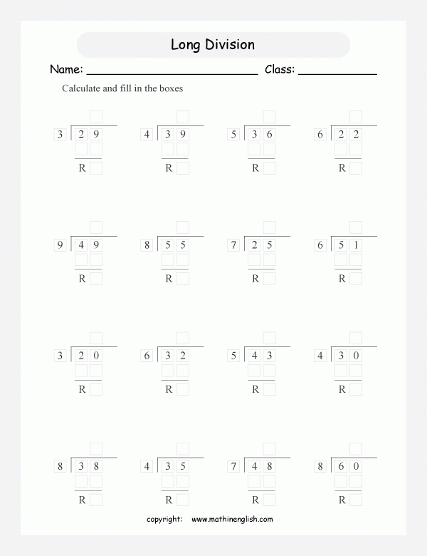 Printable Primary Math Worksheet For Math Grades 1 To 6 Based On The