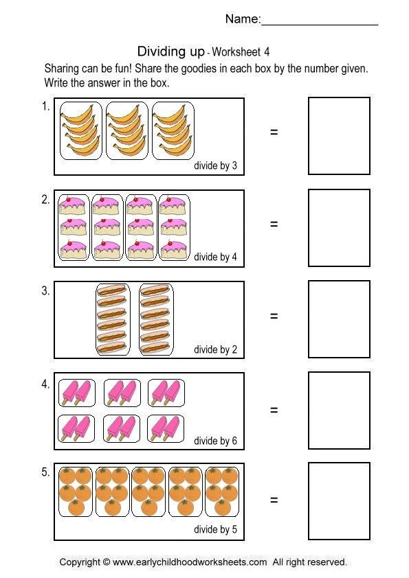 Simple Division Worksheets 4 Division Worksheets Simple Division