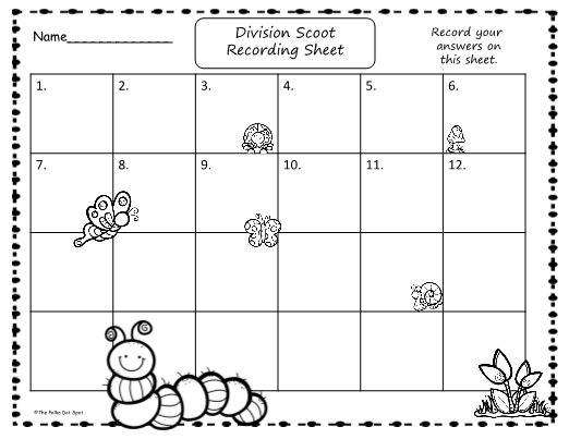 Spring Division Task Cards