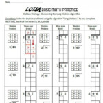 Teaching Long Division Worksheet Division Worksheets Long Division