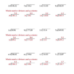 The Dividing Decimals By 2 Digit Tenths A Math Worksheet Page 2